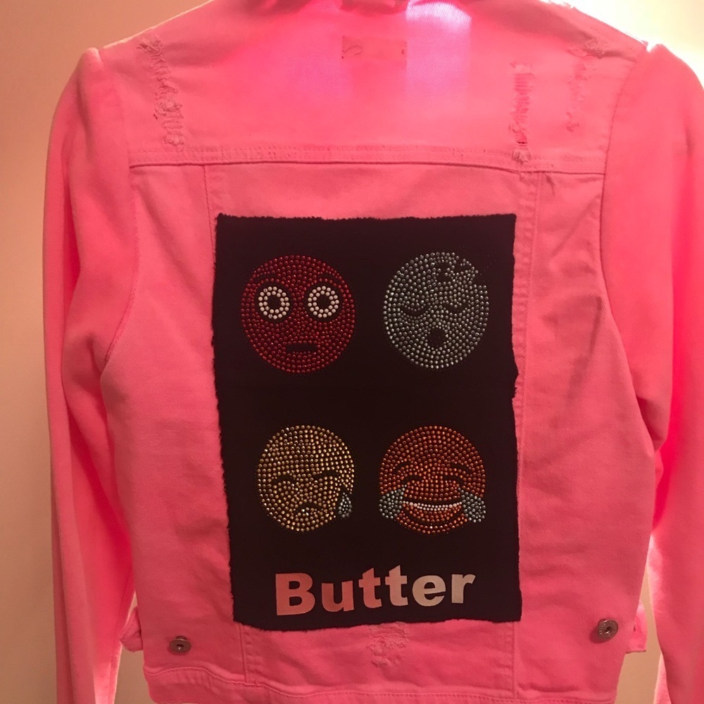 Butter super soft pink jacket Sz 12 y